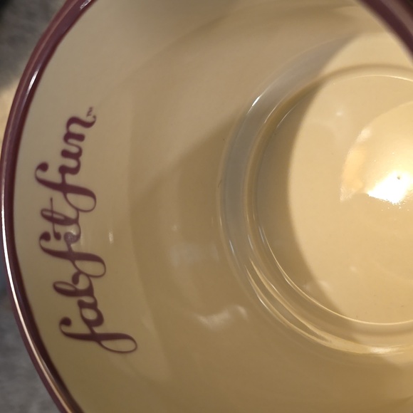 Fabric Fit Fun Stacking Mug Set. Set Of Two Purple Stunning Mugs. - Picture 5 of 5